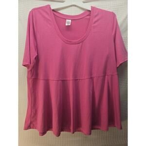 West Loop Women's Size L Pink Tunic Top